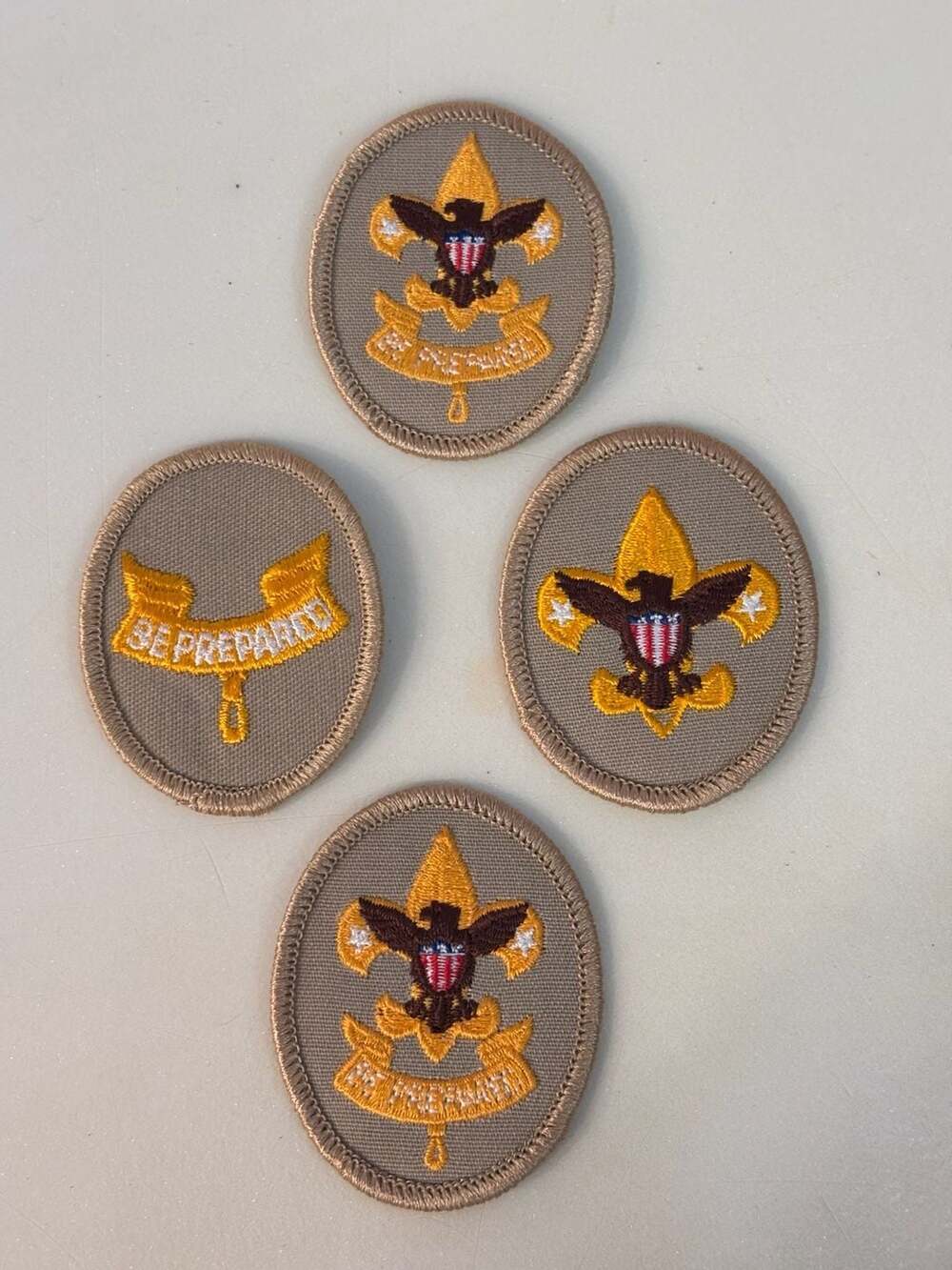 Set of 4 Boy Scouts of America BSA Rank and Emblem Patches